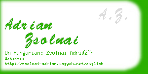 adrian zsolnai business card